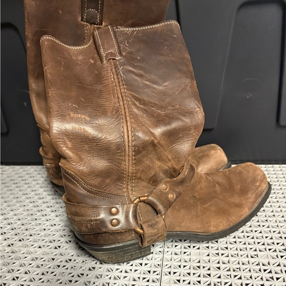 Women’s Leather Biker Boots - Made in USA - Picture 2 of 6